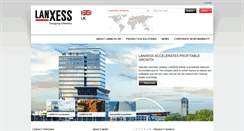 Desktop Screenshot of lanxess.co.uk