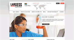 Desktop Screenshot of lanxess.co.za