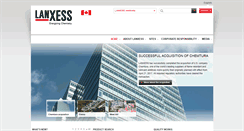 Desktop Screenshot of lanxess.ca